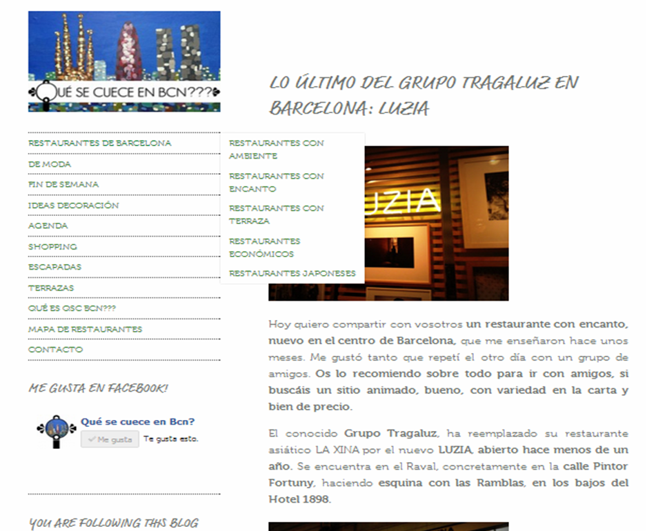 CLASIFICACIÓN DE RESTAURANTES