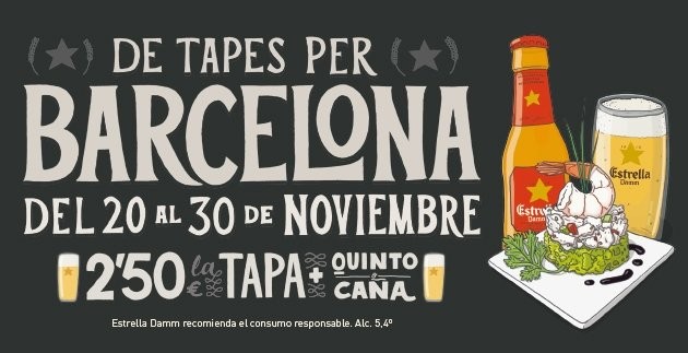RUTA DE TAPES PER BARCELONA! DEL 20 AL 30 DE NOVIEMBRE
