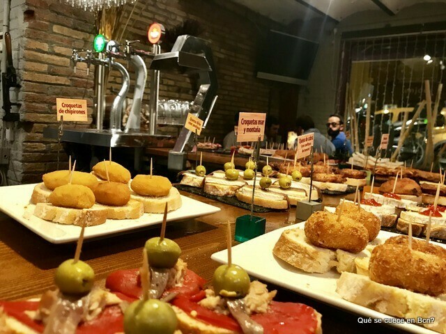 RESTAURANTE EL QUATRE BARRA DE PINTXOS EN MANDRI
